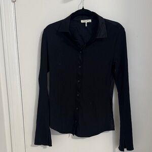 rag & bone Classic Black Button-Down Shirt